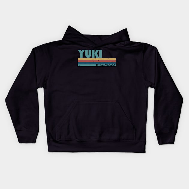 Proud Limited Edition Yuki Name Personalized Retro Styles Kids Hoodie by Kisos Thass